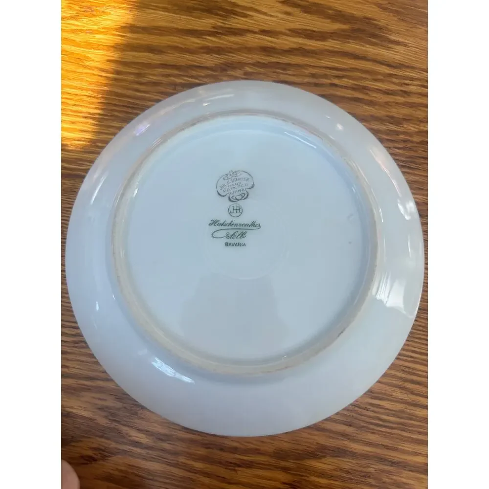 Hand Painted Appetizer Dessert Plates Floral Made in Bavaria Not Matching Set